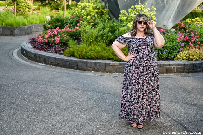 In today’s post, Hailey is feeling romantic and feminine in the Torrid Disney Sleeping Beauty Floral Maxi Dress.  Check out the post for photos and a full review. - DivineMrsDiva.com #Torrid #TorridInsider #Disney #SleepingBeauty #maxidress #psblogger #plussizeblogger #styleblogger #plussizefashion #plussize #psootd #ootd #plussizeclothing #outfit #style #plussizecasual #summerstyle #offtheshoulder #plussizedisney