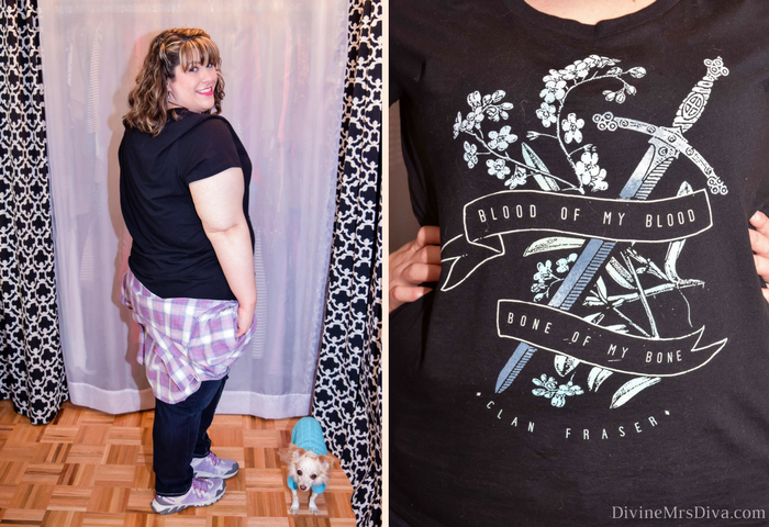 In today's post, Hailey reviews the Outlander Clan Fraser Scoop Tee from Torrid, a component in her winter errands uniform as of late. - DivineMrsDiva.com #Torrid #TorridInsider #psblogger #plussizeblogger #styleblogger #plussizefashion #plussize #psootd #ootd #plussizeclothing #outfit #spring #winter #fall #summer #style #plussizecasual #lanebryant #LaneStyle #reebok #plaid