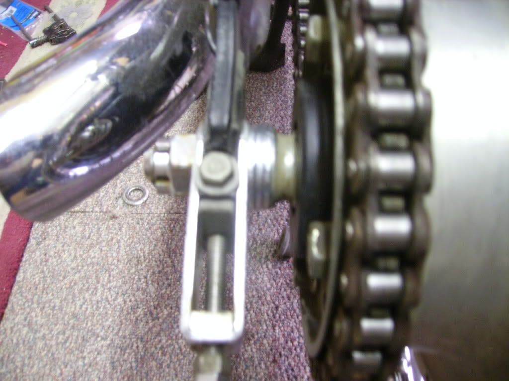 using washers for spacers on rear wheel