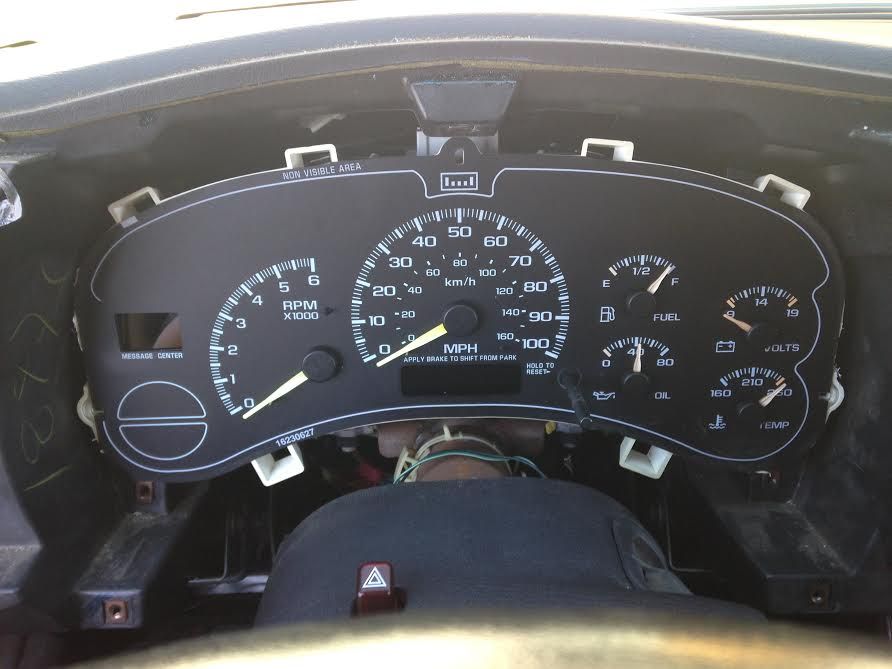 Silverado cluster swap S10 Forum