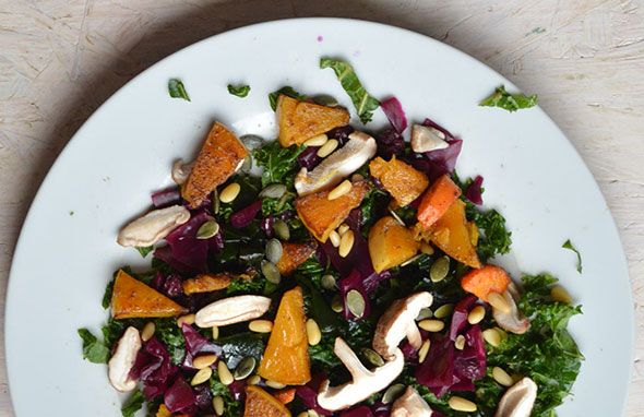 SUPEREZONDE WINTERSALADE VAN BOERENKOOL EN POMPOEN