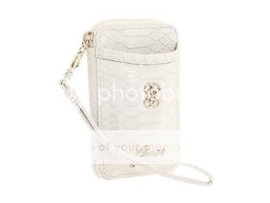 AUTHENTIC GUESS WHITE CONFESSION PHONE CASE,WRIST BAG,VG332837.NWT 