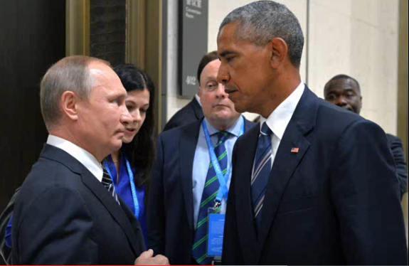 Putin và Obama tại G20 ở Hàng Châu (5/09)