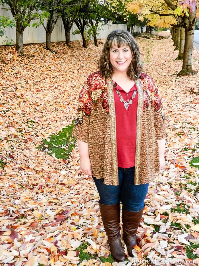 What I Wore: Falling Leaves - Discourse of a Divine Diva {Plus Size ...