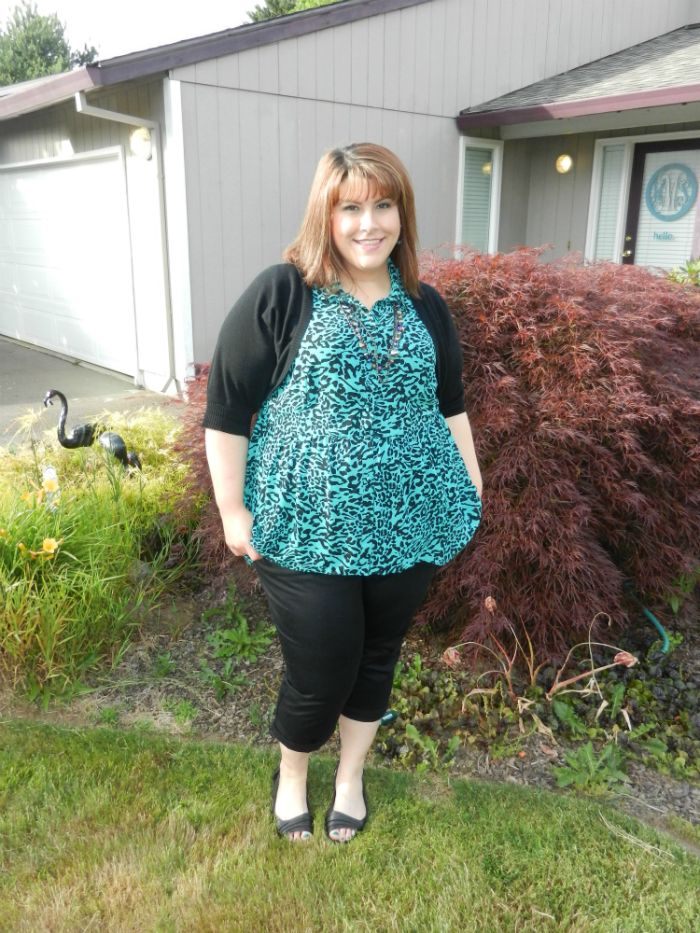 What I Wore: Green Leopard - Discourse of a Divine Diva {Plus Size ...
