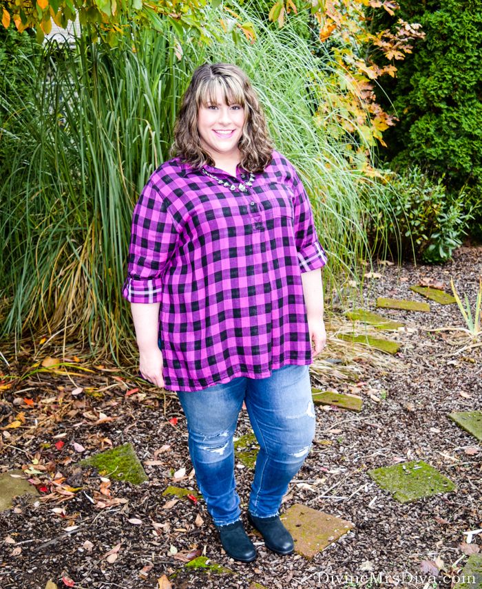 What I Wore: Mad For Plaid! - Discourse of a Divine Diva {Plus Size ...
