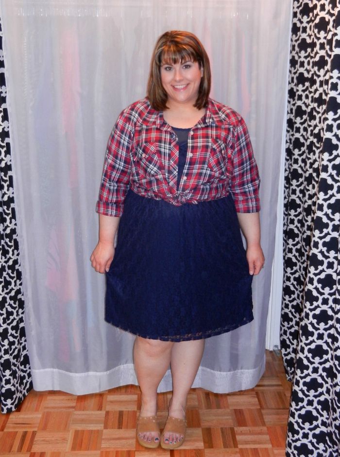 What I Wore: Down Home Plaid and Lace - Discourse of a Divine Diva ...