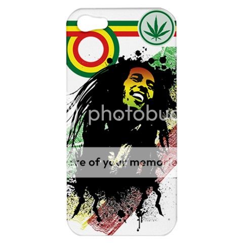 RARE Rasta Bob Marley Frases Reggae Apple iPhone 5 Hard Case Cover