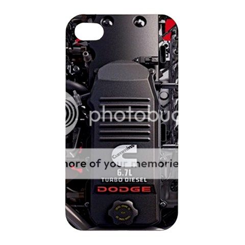 Dodge Cummins Engine Serries iPhone 4 4S Hard Case Cover Free Screen Protection